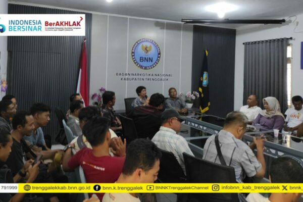 BNN Kabupaten Trenggalek Perkuat Sinergitas P4GN Bersama Pers/Media