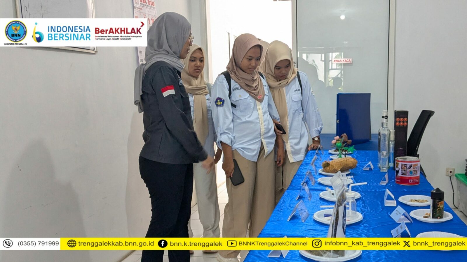 PIKR SMADA 2 Trenggalek Lakukan Kunjungan Edukatif ke Kantor BNN Kabupaten Trenggalek