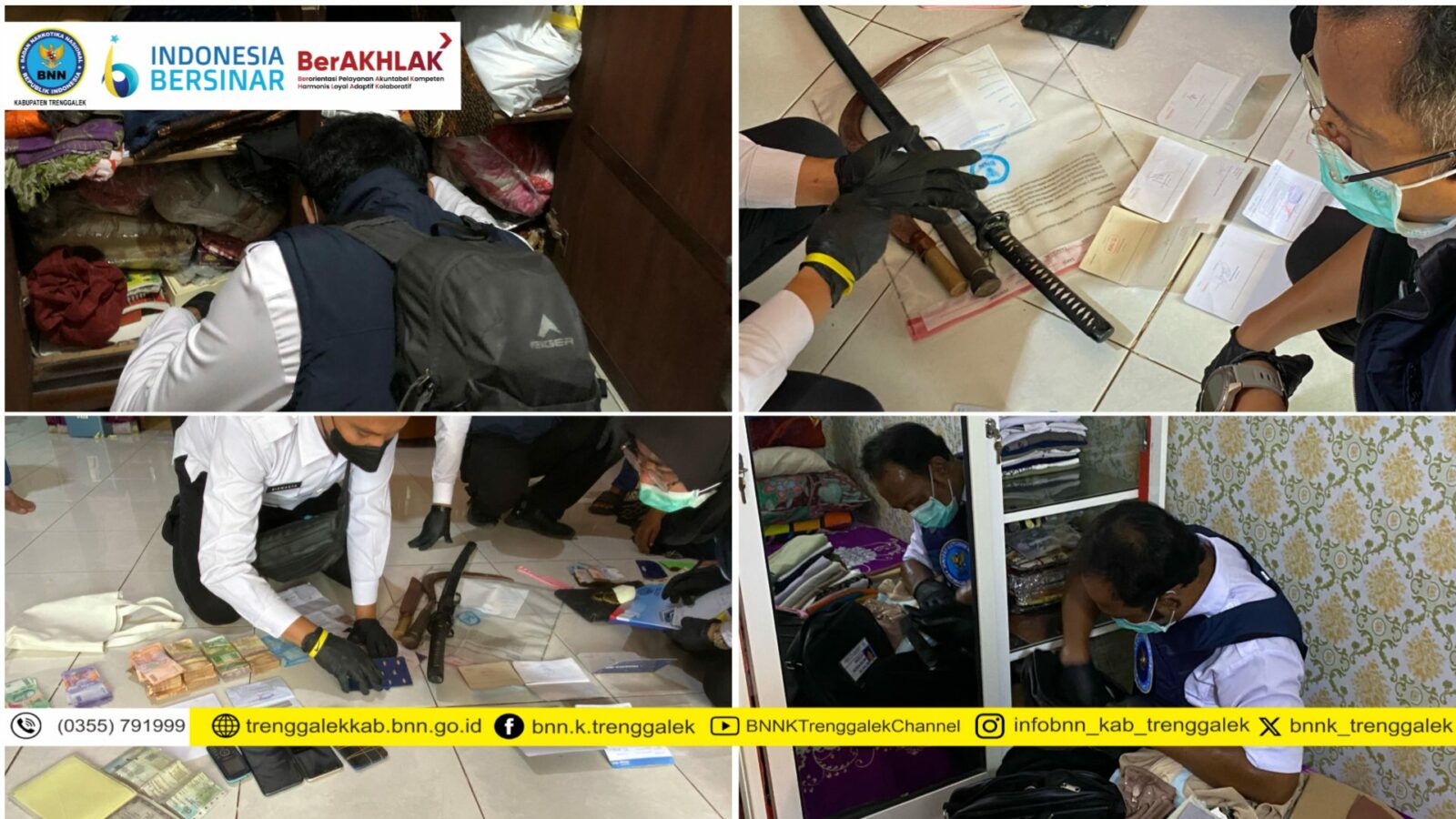 BNNP Jawa Timur Geledah Sejumlah Lokasi, Tindak Lanjuti Penangkapan Kurir Narkoba Jaringan Malaysia BNNP Jawa Timur Geledah Sejumlah Lokasi, Tindak Lanjuti Penangkapan Kurir Narkoba Jaringan Malaysia