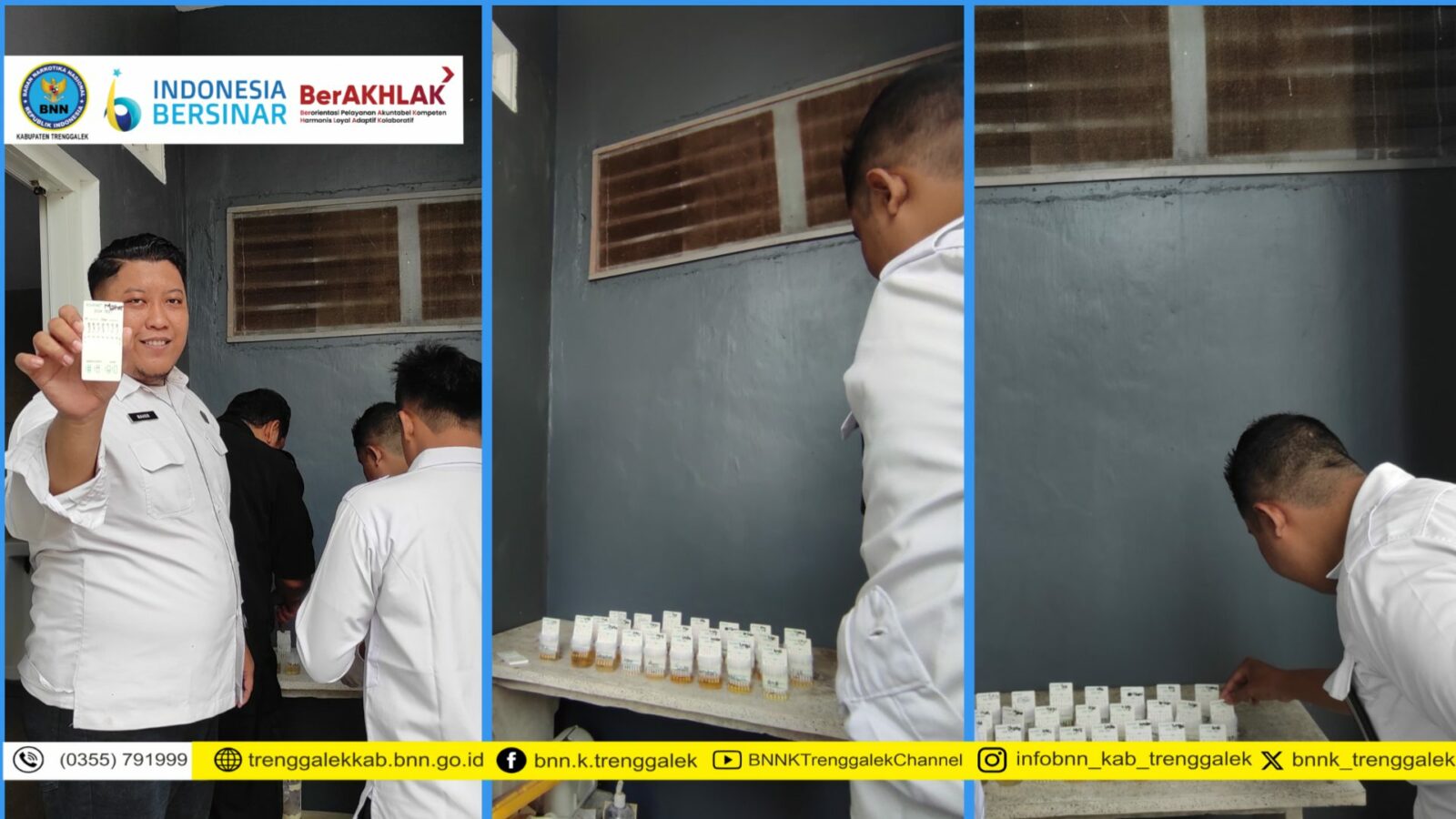 Sidak Tes Urine Personil BNNK Trenggalek